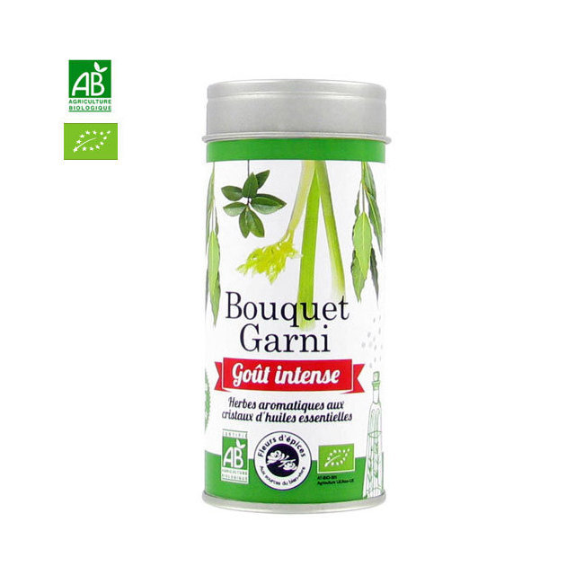 Fleurs d'  pices bio Bouquet garni - Boite m  tal 46g