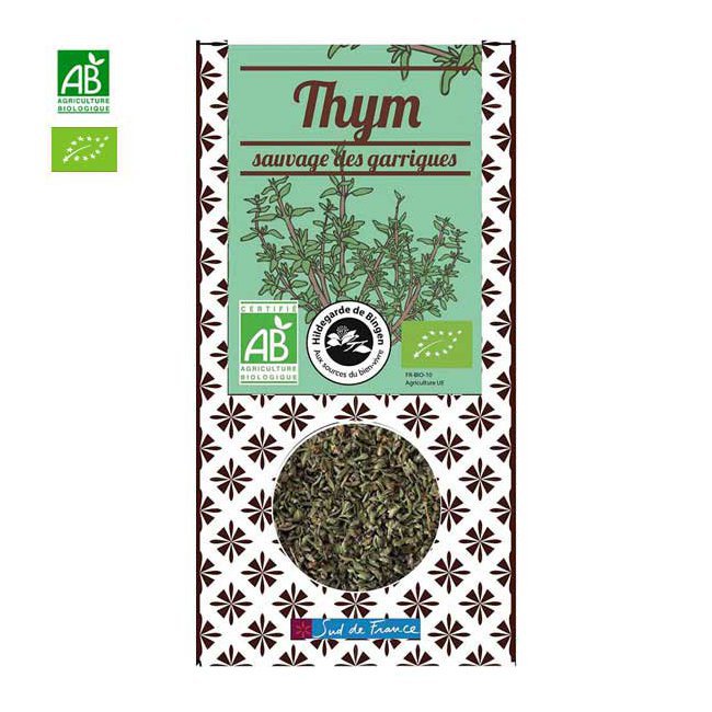 Thym bio sauvage des garrigues - Boite de 25g