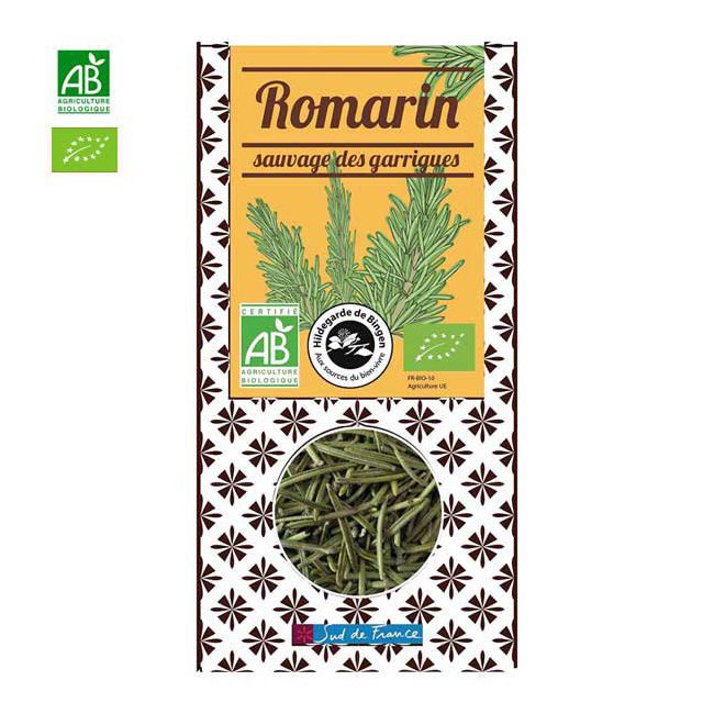 Romarin bio sauvage des garrigues - Boite de 30g