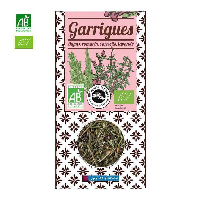 M  lange herbes bio des garrigues - Boite de 25g