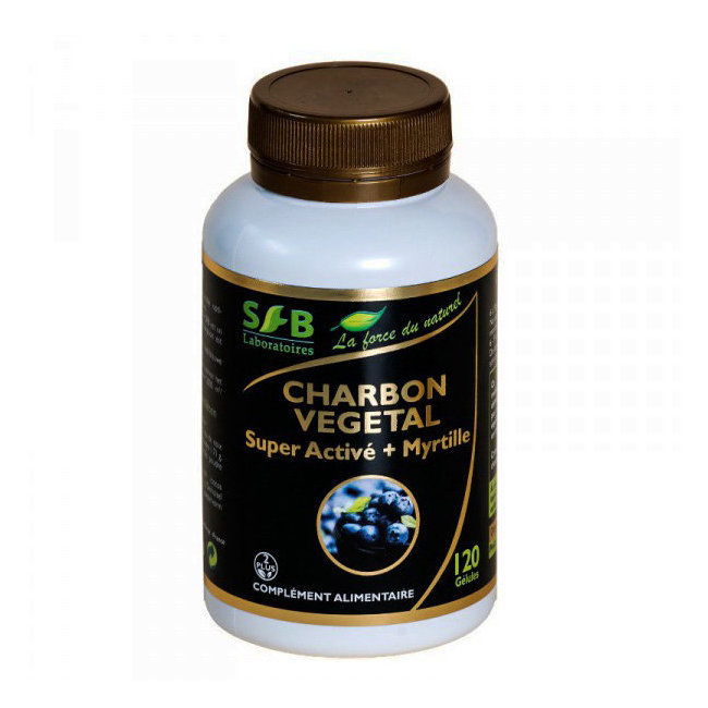 Charbon végétal super activé Myrtille SFB 120 gélules